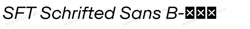 SFT Schrifted Sans B字体转换 SFT Schrifted Sans B字体转换